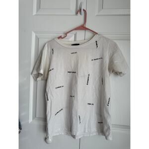 J. Crew white new york street tshirt size medium